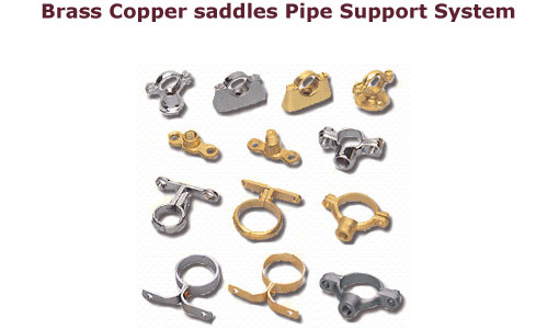 BRASS PIPE CLAMPS BRASS PIPE CLIPS BRASS PIPE SADDLES manufacturers exporters suppliers jamnagar BRASS PIPE BRACKETS  india